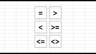 Comparison Operators in Excel - Easy Explanation of Each Operator with Examples