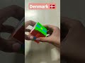 How to make Flag of Denmark on Rubik's Cube || Puzzle Hacker G7 #viral #shorts #ytshorts