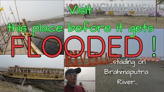 Standing On Dry Brahmaputra River | Visit this Place Before It gets FLOODED | Restaurant-Resort