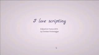 Elevate your IDE with scripts