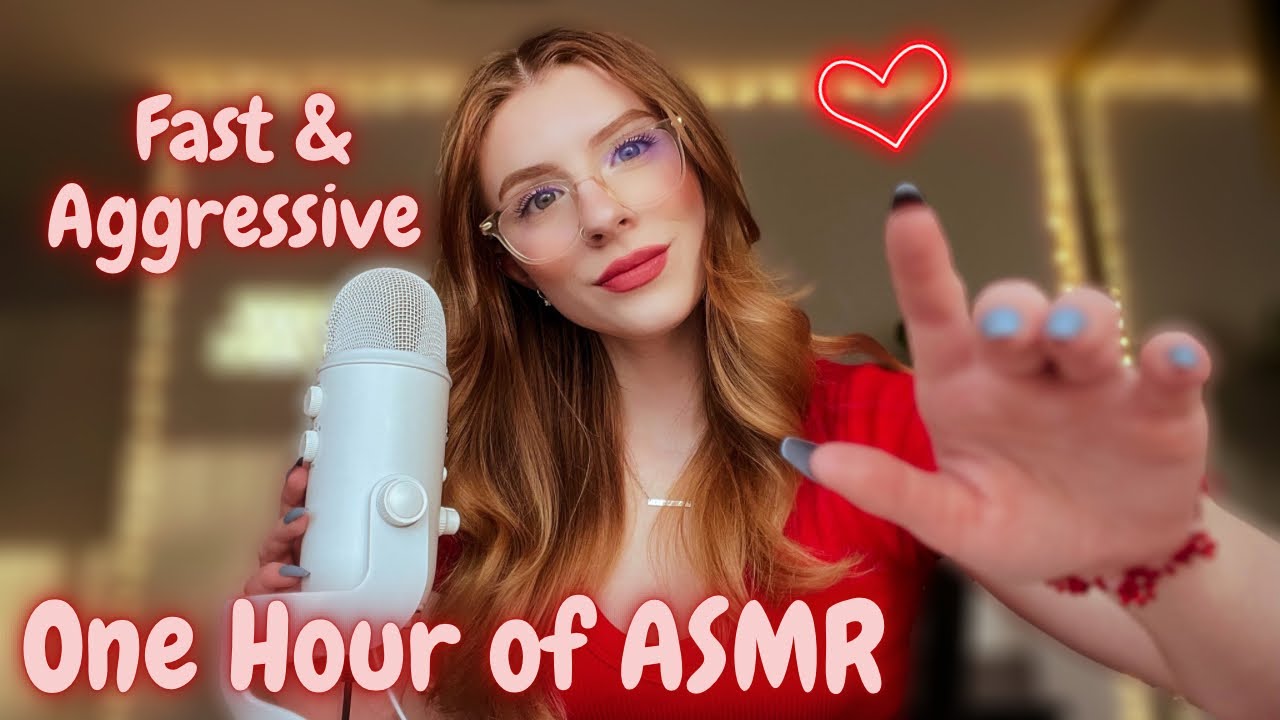 One Hour Of Fast & Aggressive ASMR (mouth Sounds, Visuals, Tapping ...