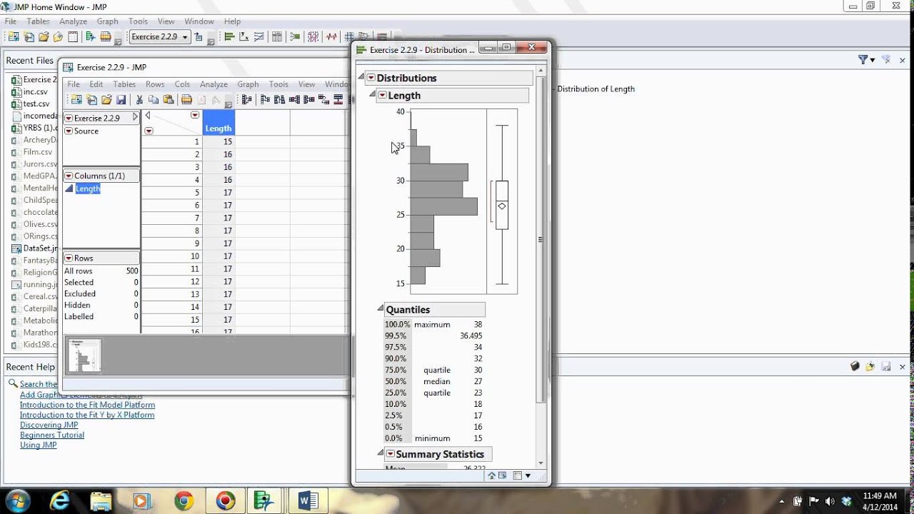 JMP Histogram Demo - YouTube