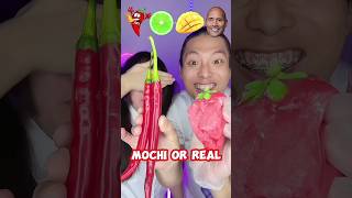 Mochi Or Real challenge🥵 extreme ASMR #asmr #mukbang #funny