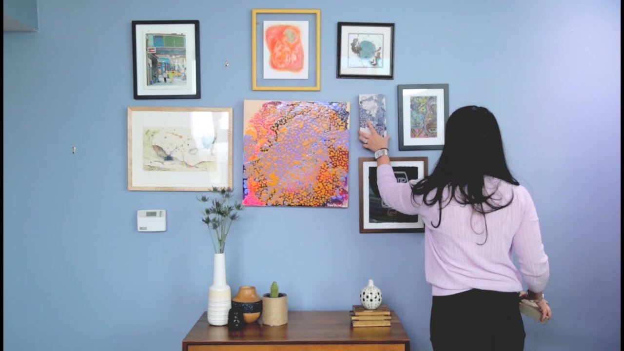 How To Properly Hang Artwork - YouTube