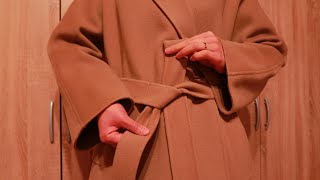 Max Mara 如何系大衣腰带 | how to tie a coat belt