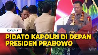 Kapolri Listyo Sigit Beri Sambutan Buka Rapat Pimpinan TNI Polri 2025 Dihadapan Presiden Prabowo