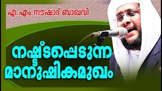 നഷ്ട്ടപ്പെടുന്ന മാനുഷിക മുഖം | Noushad Baqavi 2018 New | Latest Islamic Speech In Malayalam