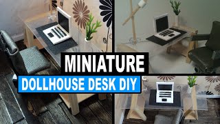 How to Make a Miniature Dollhouse Desk