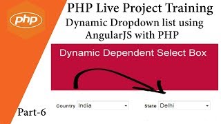 Dynamic Dropdown list using AngularJS with PHP 🔥 Country State Example 🔥 Best Example 🔥🔥