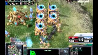 [2012.05.20] SK플래닛 스타2 프로리그 시즌 2 1라운드 1경기 SKT vs 8게임단 후반 2세트 (오하나) 정윤종(Protoss) vs 이제동(Zerg)