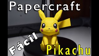 Como hacer a Pikachu de Papercraft | Fácil | TUTORIAL