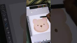 How to draw a bear || Cute Bear illustration in ibis paint x
