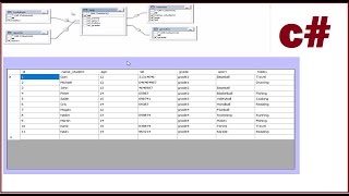C#: How to retrieve data from multiple tables into datagridview using Views sql in C sharp