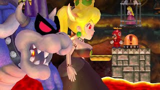 Dark Bowser & Bowsette Bosses in New Super Mario Bros Wii HD