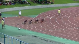 近江高校男子陸上競技部　国体選考会　今荘１００ｍ　2017.8.5