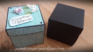 Jak zrobić Exploding Box - Tutorial, Scrapbooking