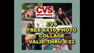 CVS:  FREE 8X10 PHOTO COLLAGE | TODAY ONLY 8/22!