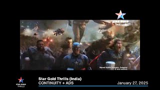 Star Gold Thrills (India) continuity + ads | January 27, 2025