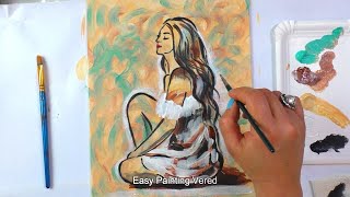 Abstract Painting for beginners | Figurative Painting