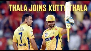 Thala Joins Kutty Thala - MSD Raina for CSK | IPL 2018 Updates | Whistle Podu