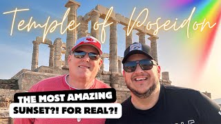 Visiting the Temple of Poseidon on Cape Sounion - Bus tour from Athens, Greece 🇬🇷