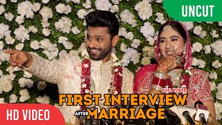 Rahul Vaidya और Disha Parmar as दूल्हा दुल्हन - First Interview after Marriage | COMPLETE VIDEO