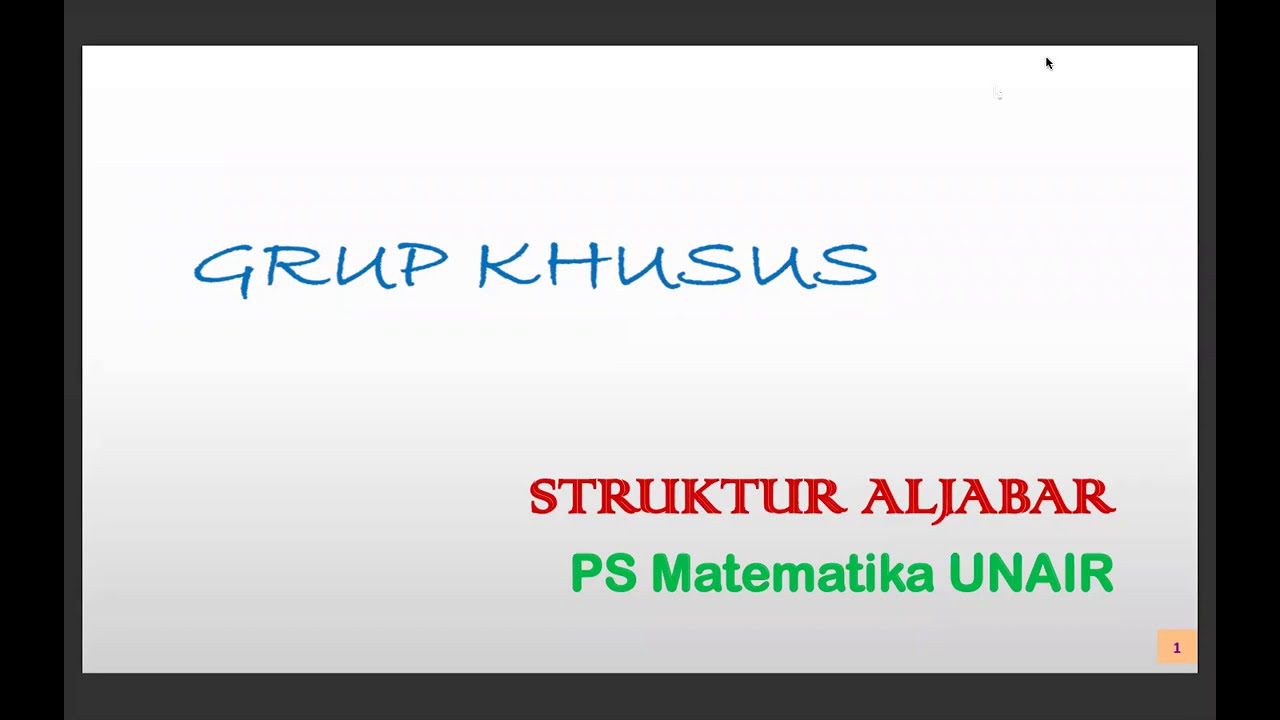 [Struktur Aljabar] Grup Simetri - YouTube