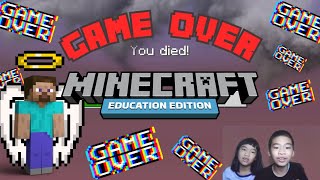 How to Code MINECRAFT: *GAME OVER* in Minecraft: Education Edition with PYTHON