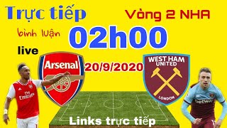 Arsenal vs West Ham, 02h00 ngày 20/9/2020 vòng 2 ngoại hạng anh