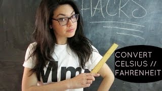 Easily Convert Celsius And Fahrenheit Travel Hack