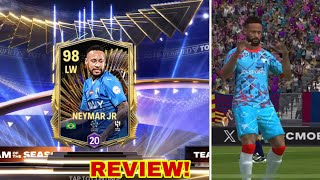 HE IS TOO GOOD! TOTS NEYMAR 98 REVIEW AND GAMEPLAY! FC MOBILE 24!