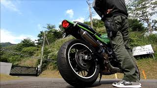 マフラー交換したので音の比較動画撮ってみた。　Z900RS CAFE