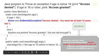 Exception Handling-In just 10 minutes-try catch finally throw throws-Module-3-3.9|18CS45-OOC-YouTube