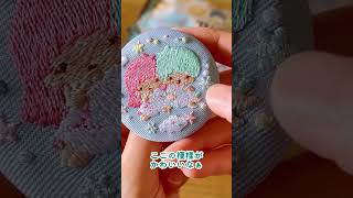 【サンリオ】刺繍缶バッチ付ビスケット開封したん#サンリオ#산리오#sanrio #食玩