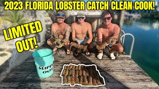 2023 Florida Spiny Lobster Catch, Clean, Cook! (We Limited Out!!)