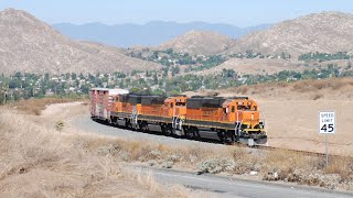 BNSF's SanJac Local running on the Historic Riverside \u0026 San Jac Branches! 10/31/2024