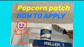 How to apply homax popcorn ceiling patch quick and easy video review 
