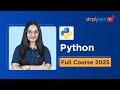Python Full Course for Absolute Beginners | Python Tutorial | Python Training 2026 | Simplilearn