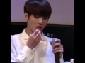 Jungkook eating marshmallow