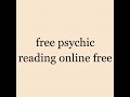 free psychic reading online free