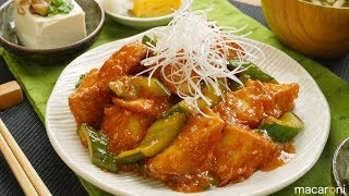 エビじゃなくても大満足！ 厚揚げと きゅうりの チリソース 炒め のレシピ 作り方