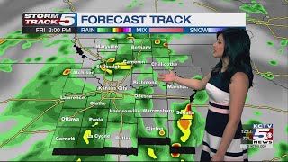 FORECAST: Gloomy gray Friday continues into evening