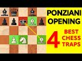 Ponziani Opening Traps [Tricks to Win Fast]