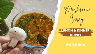 Mushroom curry @familylogs | mushroom lovers do watch this.