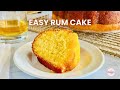 Easy Rum Cake Recipe with Yellow Cake Mix | Moist, Buttery, & Perfect for Holidays! | Rum Glaze