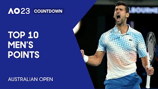 Top 10 Points From Men's Players | Australian Open 2023