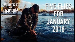 Trouts Fly Fishing: Five Flies for January 2018