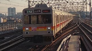 東急大井町線9000系9015F各駅停車大井町駅行き二子玉川駅到着(2023/2/23)