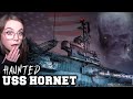 SHADOW FIGURES on the HAUNTED USS Hornet, California | Intense Paranormal Investigation Part 1