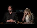 interview keanu reeves and alice eve talk replicas movie and science gone too far